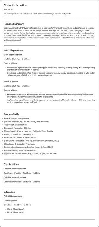Administrative Assistant resume example
