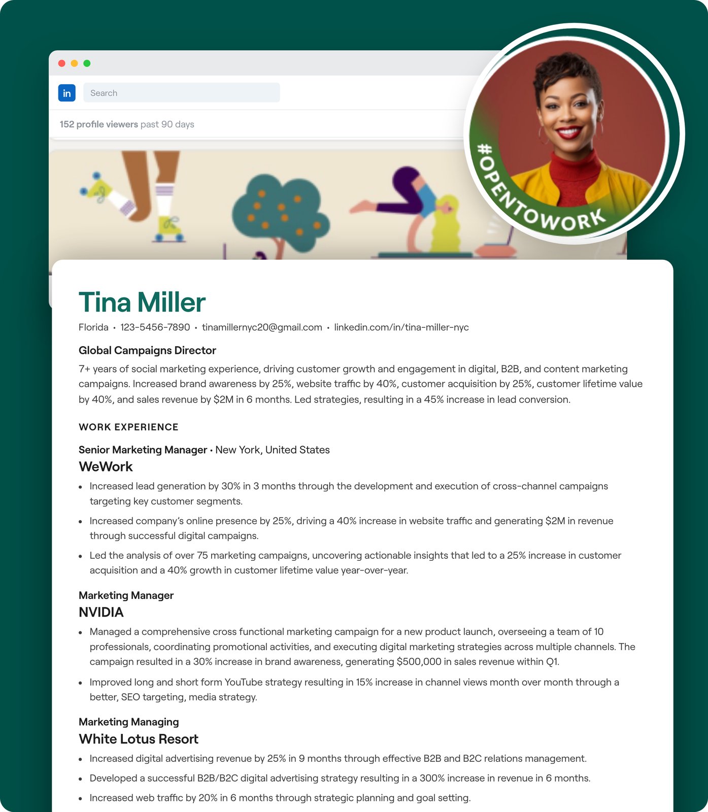 What Teal can import from LinkedIn