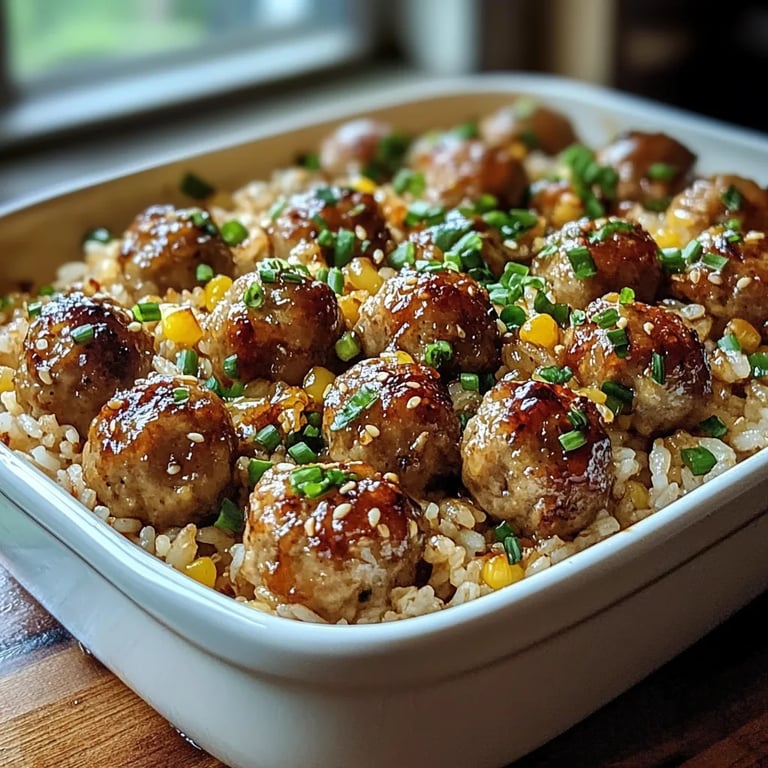 Honey Garlic Meatball Rice Bake: An Incredible Ultimate Recipe