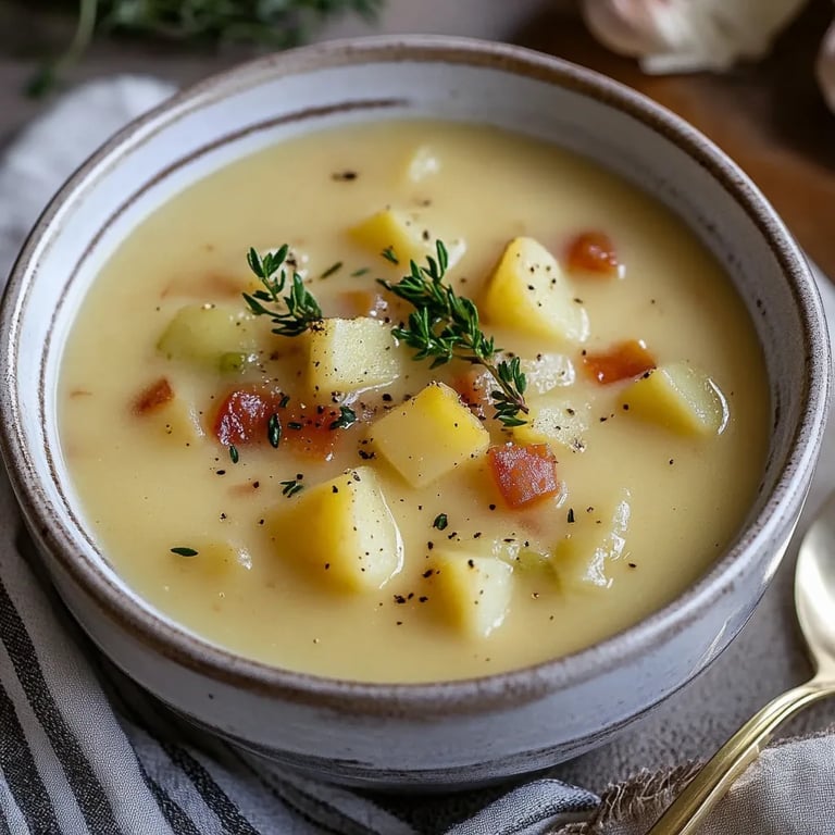 Cozy & Hearty Vegan German Potato Soup