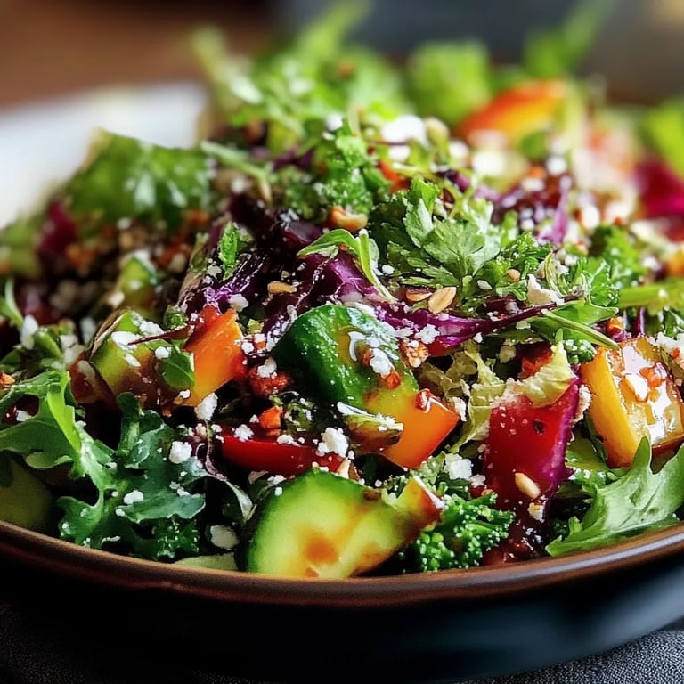 Grünkohlsalat mit Chili Mandel Dressing