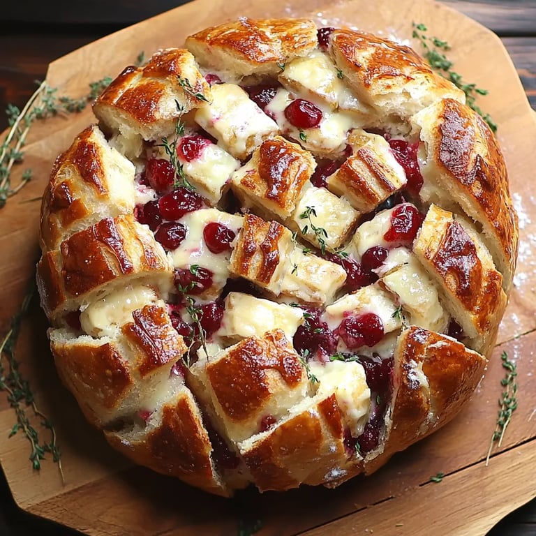 Cranberry Brie Pull-Apart Bread: An Amazing Ultimate Recipe