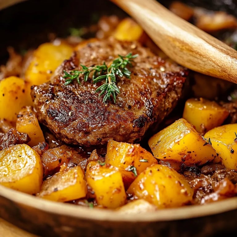 Kartoffelpfanne mit Hackfleisch