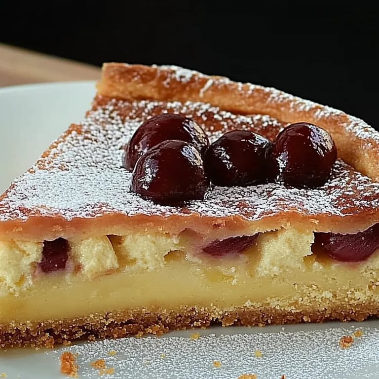 Kirschkuchen mit Schmandhaube