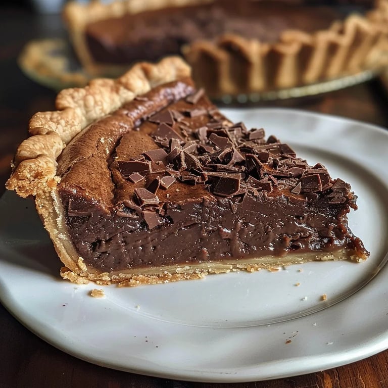 Dark Chocolate Chess Pie