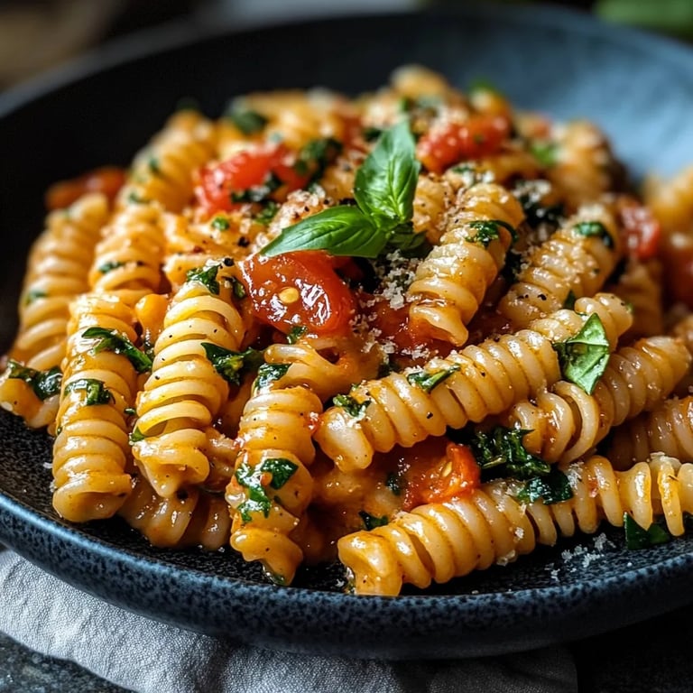 Gesunde Tomaten-Zucchini-Pasta