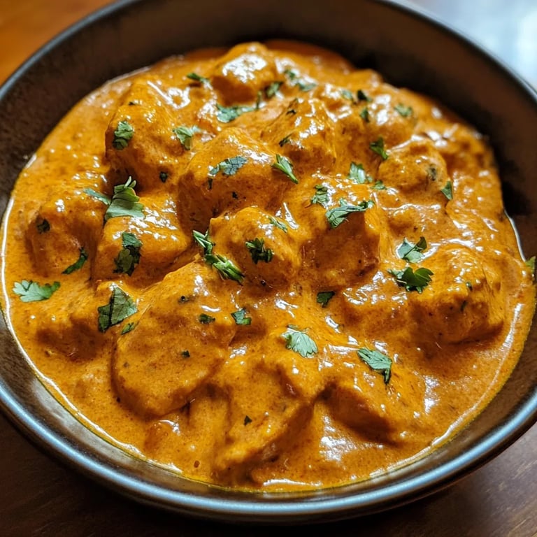 Schnelles und einfaches hausgemachtes Butterhuhn