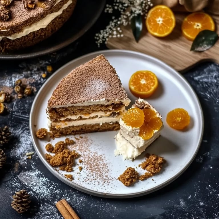 Speculoos-Kuchen mit Mandarinen