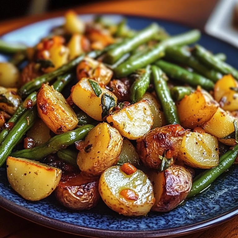 Kartoffeln und Grüne Bohnen
