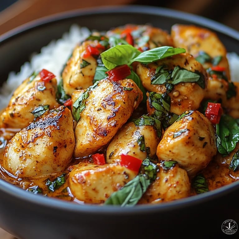 Würziges Hähnchen mit Kokosnuss und Basilikum: Ein Unglaublich Ultimatives Rezept für jeden Anlass