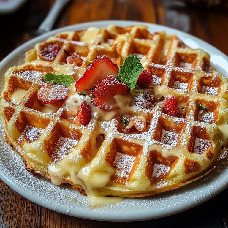 Herzhafte Pizza Waffeln