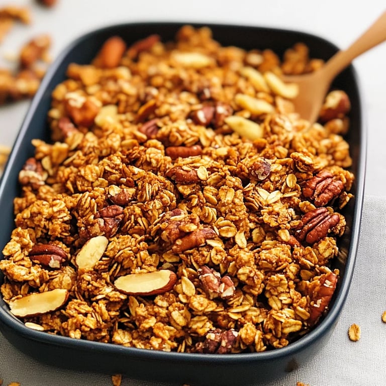 Granola de Calabaza, Arce y Nueces Pecanas: Una Increíble Receta Esencial