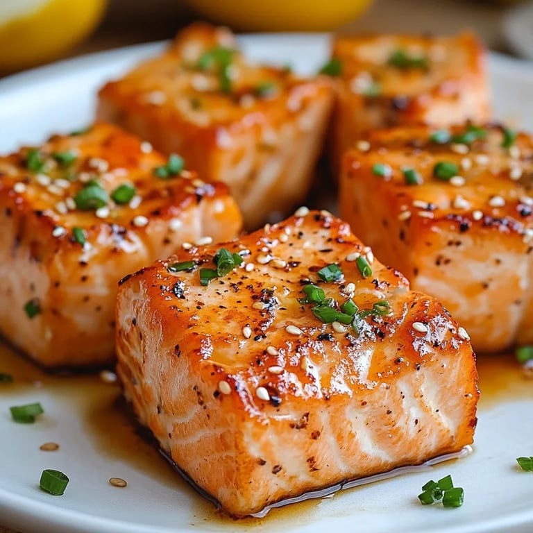 <p>Keto Air Fryer Salmon Bites w/ Honey Garlic Sauce: An Amazing Ultimate Recipe</p>