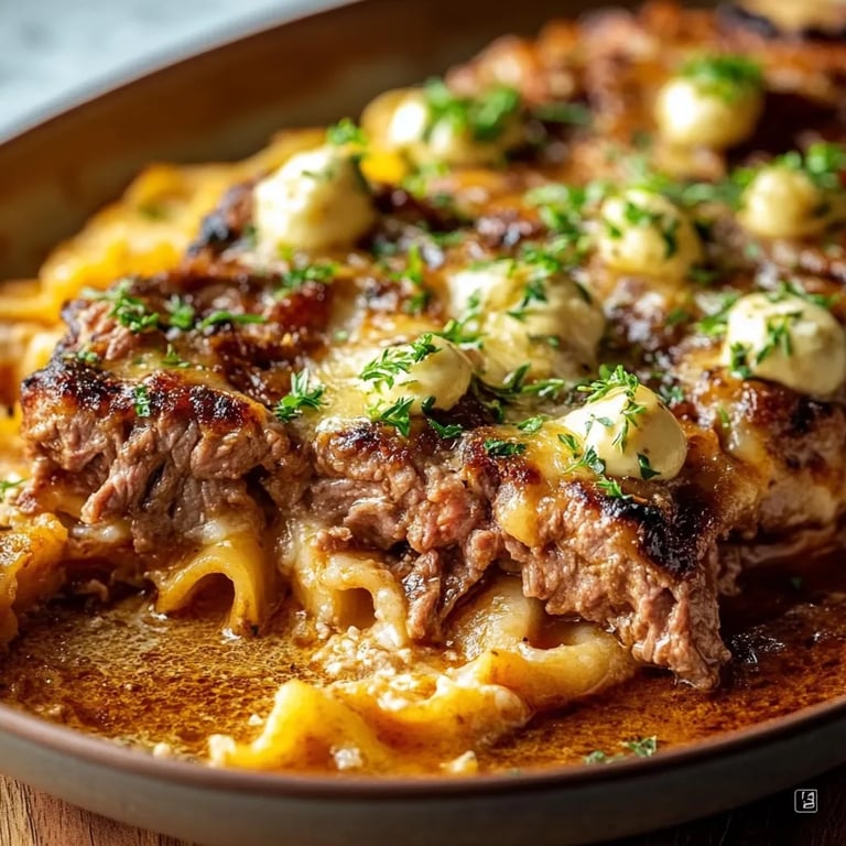 Saftiger Nudelauflauf mit Hackfleisch