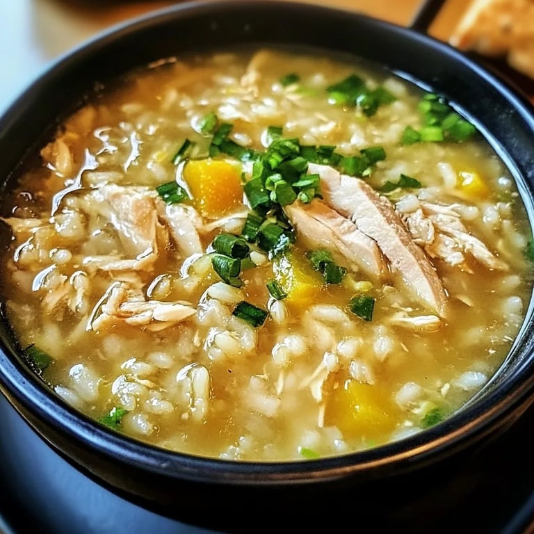 Chicken Lemon Rice Soup
