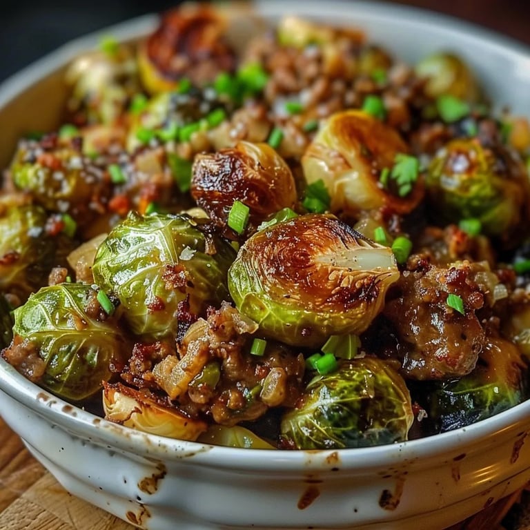 Rosenkohl Auflauf mit Hackfleisch