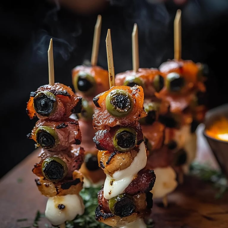 Brochettes d'apéritif effrayantes pour Halloween : Une Recette Incroyable Ultime