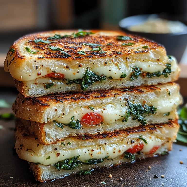 Sándwich de Queso Feta a la Parrilla con Espinacas: Una Increíble Receta Última