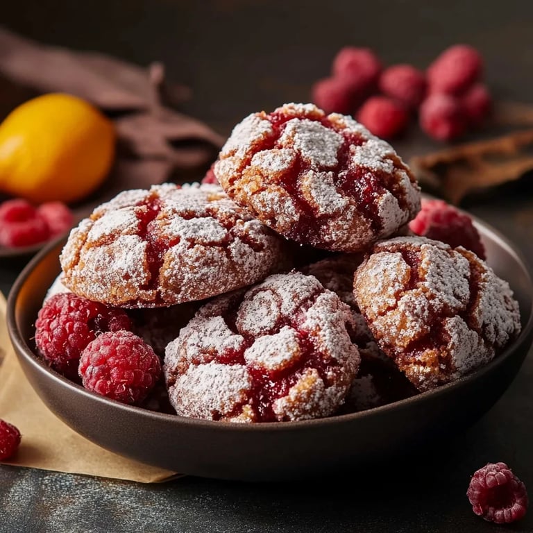 Perfekte Himbeer-Crinkle-Kekse