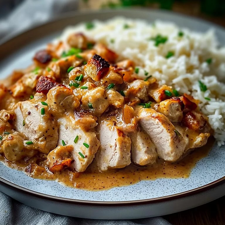 Hähnchengyros in Schmandsoße