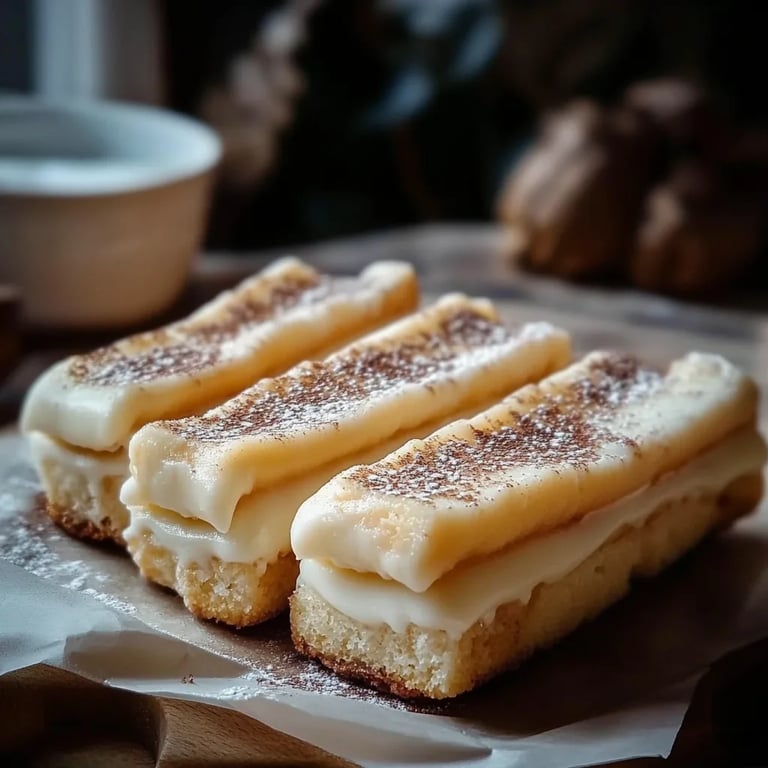 Vanille-Spritzgebäck mit weißer Schokolade