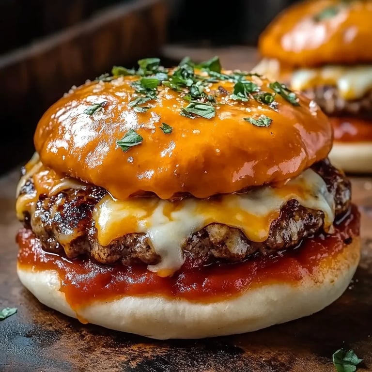 Homemade Pizza Burgers
