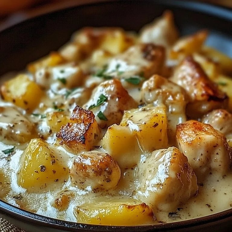 Garlic Parmesan Crockpot Chicken and Potatoes