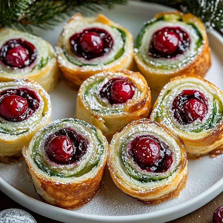 Delicious Christmas Cranberry Pinwheels