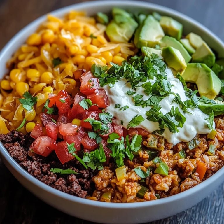Easy Taco Rice Bowl