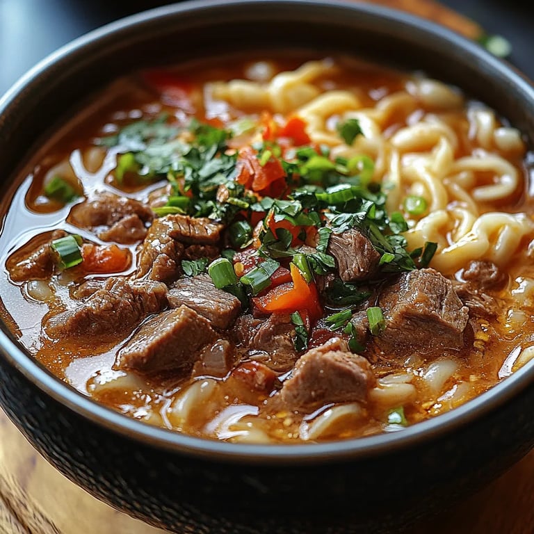 Delicious Satay Beef Noodle Soup: The Ultimate 7-Step Recipe