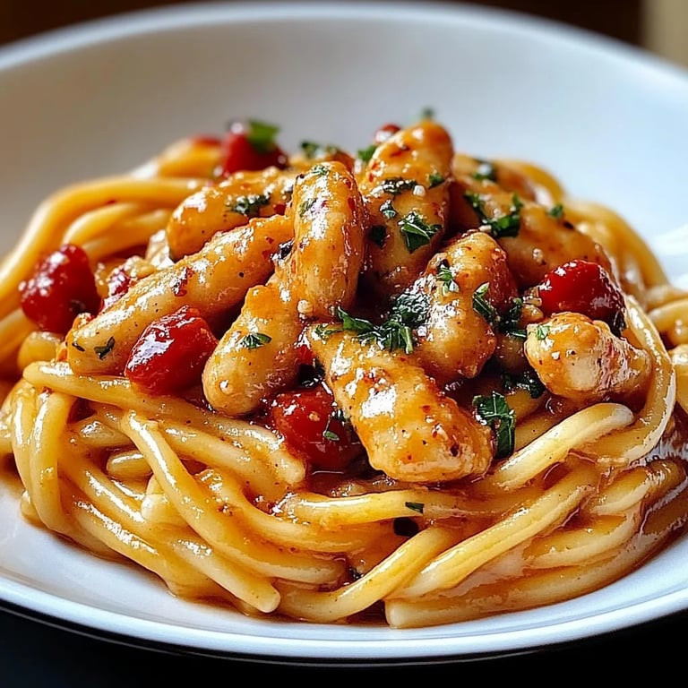 Kycklingpasta med honung och peppar: Ett fantastiskt ultimat recept