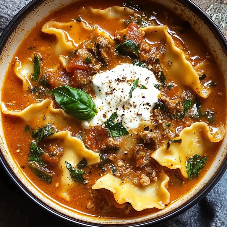 Best Ever One-Pot Lasagna Soup Recipe!
