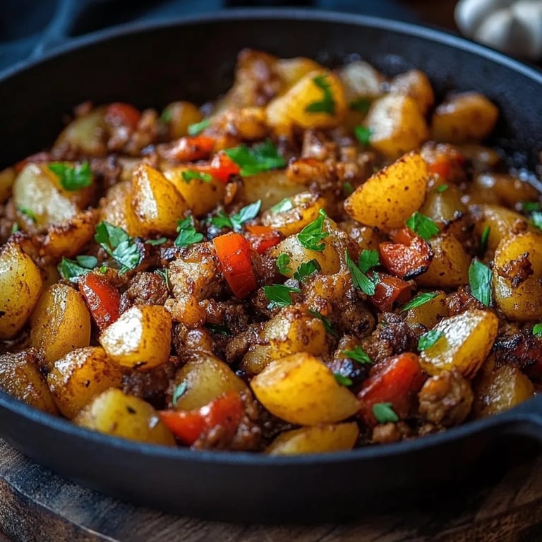 Mexikanische Hackfleisch-Pfanne mit Kartoffeln
