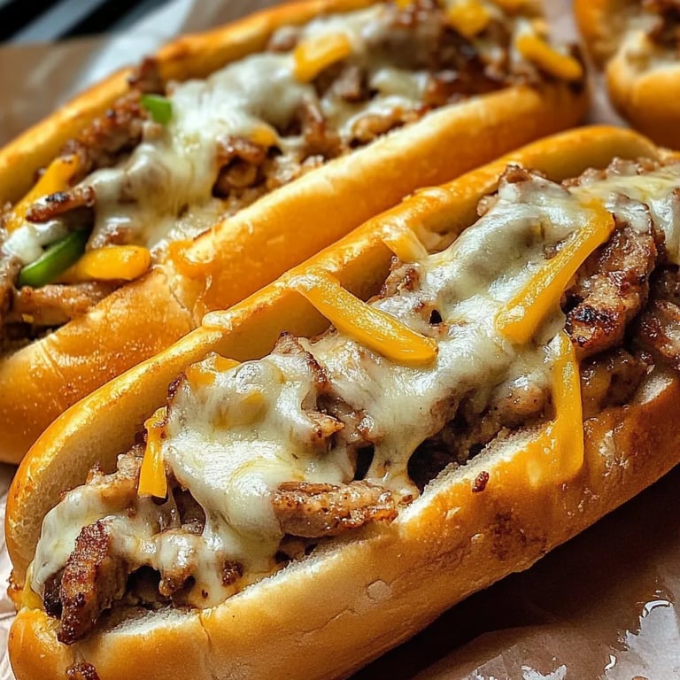Hähnchen Cheesesteaks