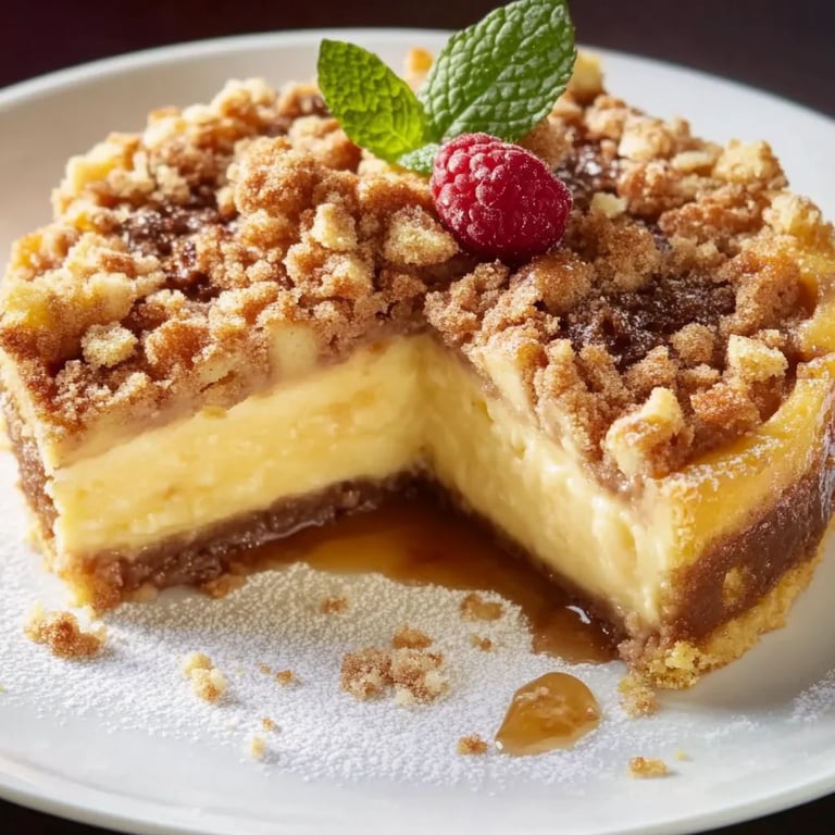 Schneller Pudding-Streuselkuchen