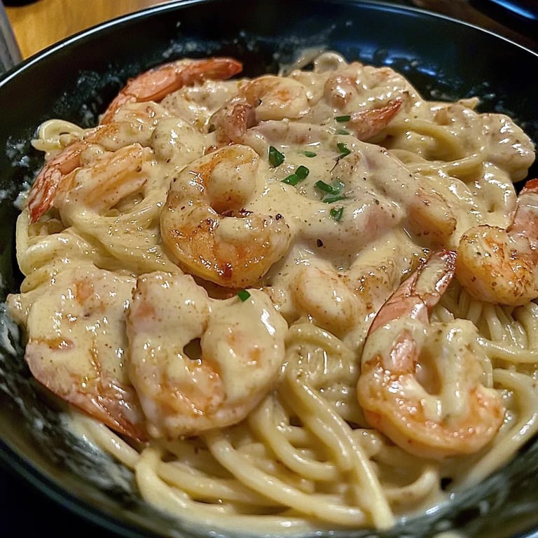 Räkfettuccine Alfredo: Ett fantastiskt, ultimatum recept