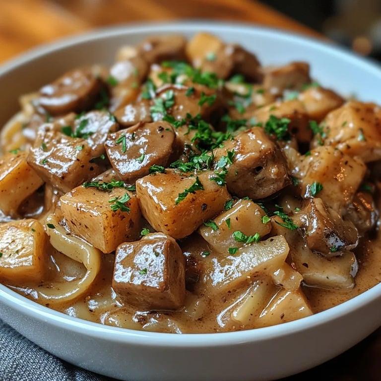 <p>Mushroom and Seitan Stroganoff: An Incredible Secret Recipe</p>
