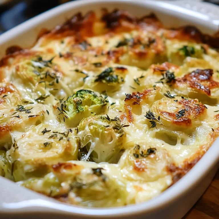 Rosenkohl Gratin