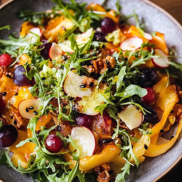 Weihnachtssalat mit Honig-Senf-Dressing