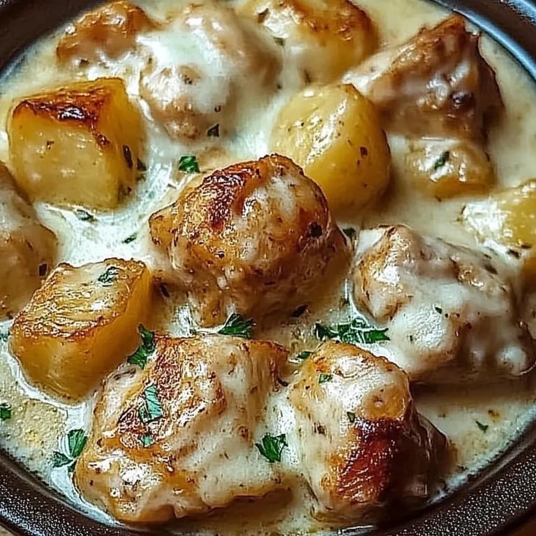 Garlic Parmesan Crockpot Chicken and Potatoes