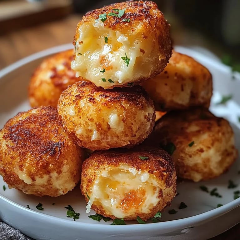 Crispy Mashed Potato Cheese Bites