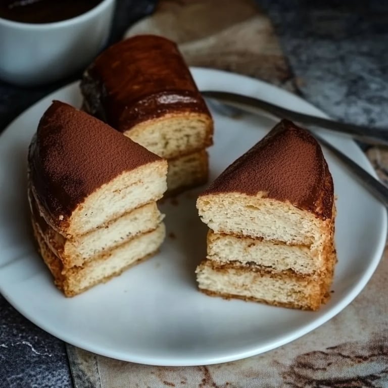 Nussschnitten mit Kaffee-Creme