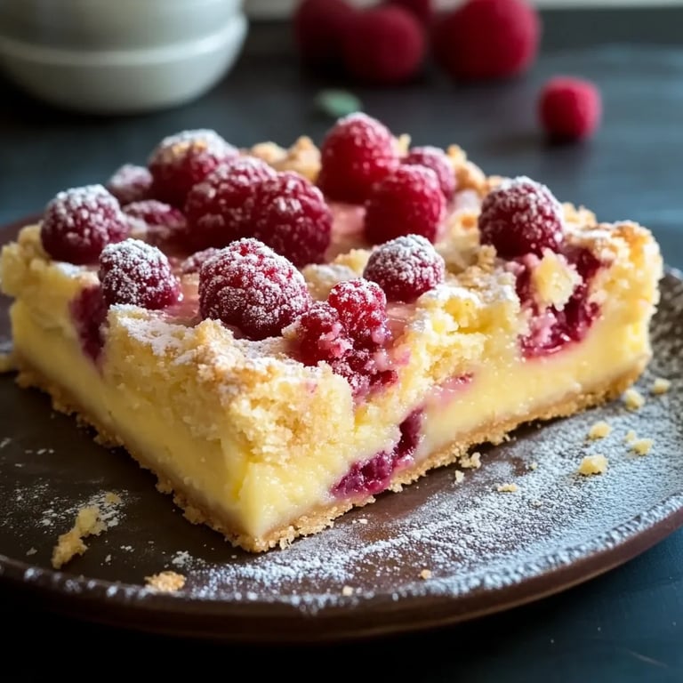 Kirschkuchen mit Streuseln und Vanillepudding