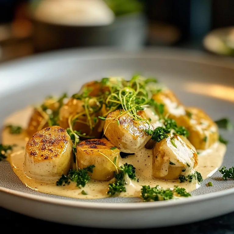 Rosenkohl in Frischkäse-Senfsauce