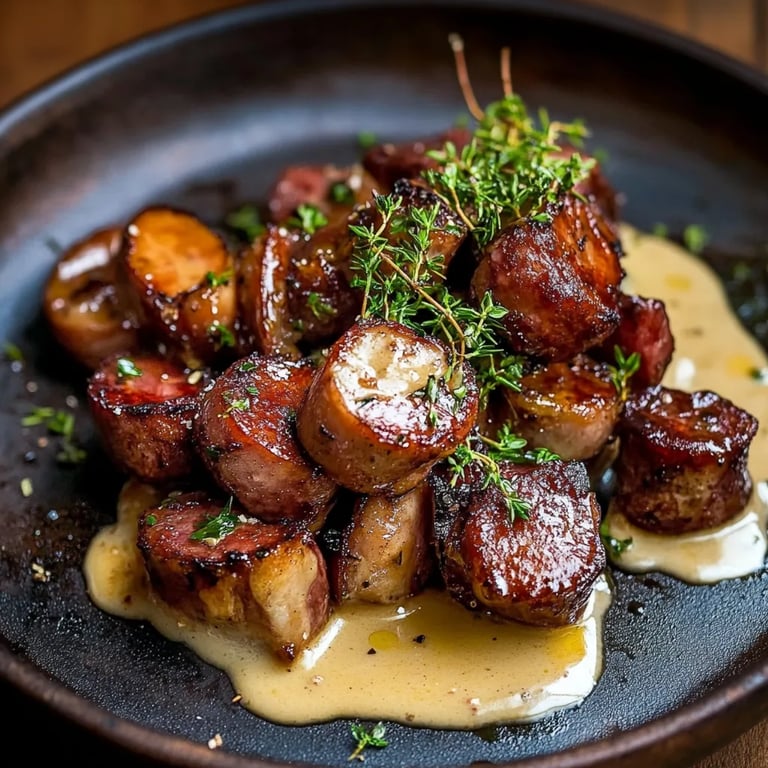 Hasselback-Kielbasa-Häppchen mit Senf: Ein Unglaublich Essenzielles Rezept für 5 Menschen