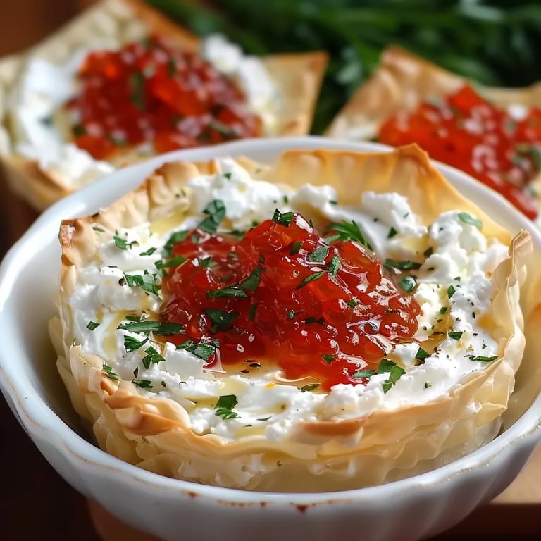 Quick Pepper Jelly Cream Cheese Appetizer Dip and Bites