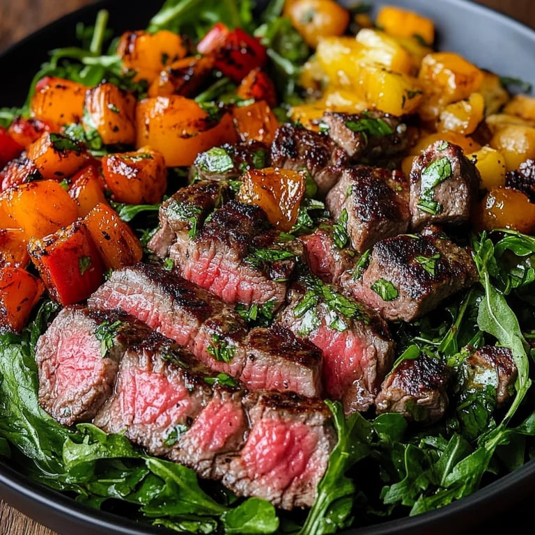 Fall Harvest Steak Salad