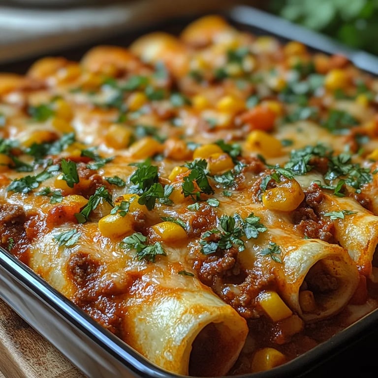 Easy Cheesy Ground Beef Enchiladas: An Amazing Ultimate Recipe for 8