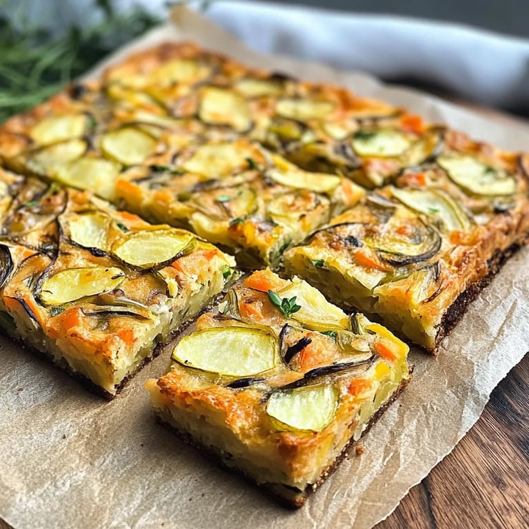 Gemüsekuchen mit Kartoffeln
