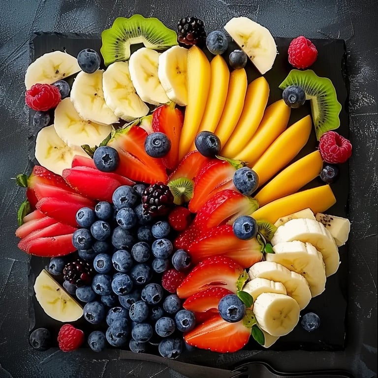Fruit Flag and Eagle Platter